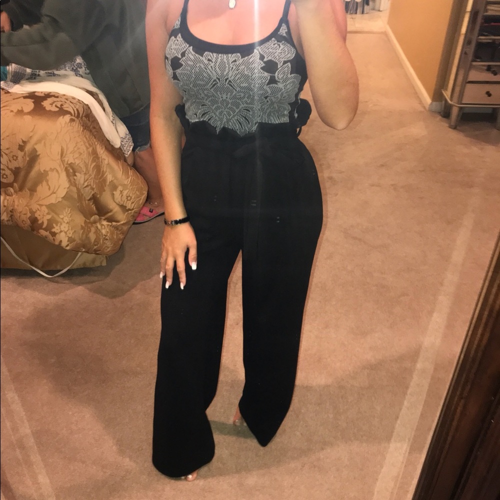 💋High waist tie trousers!
